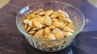 Simple Roasted Pumpkin Seeds [upl. by Amaerd]