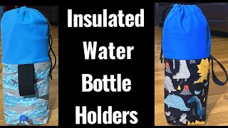 How To Make Insulated Water Bottle HolderDIY Insulated Water Bottle Holder Step By Step Tutorial [upl. by Noitsirhc581]