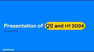 Novaturas Investor Conference H1 FY 2024 [upl. by Sula]