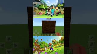 EASY WALL DESIGN WITH CARTOGRAPHY TABLE AND DARK OAK PLANK IN MINECRAFT  SHORTS  MINECRAFT [upl. by Marlena]