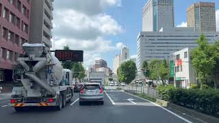 MOVING JAPAN【road trip】 TOKYO JAPAN【moving car】TOKYOTO【back road】MINATOKU SENGAKUJI [upl. by Laehcor78]