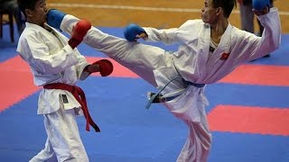 Trận thi đấu thể thao của hai võ sinh karatedo Nghĩa Dũng [upl. by Cuthbertson]