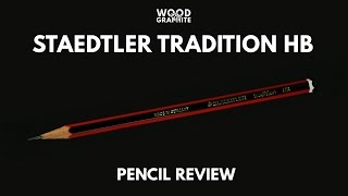 Staedtler Tradition HB Pencil Review  ✎WampG✎ [upl. by Asereht370]