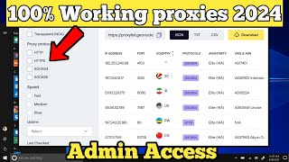 Free Residential  premium ✅ Proxy List in 2024 for any country  Socks 45  100 Working [upl. by Itsirc]