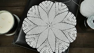 Easy Crochet Doily PART 2 Tutorial For Beginners Quick Doily Pattern [upl. by Finbur]