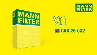 How to change a cabin air filter by MANNFILTER  CUK 26 032 [upl. by Eilak]