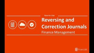 How to use Reversing and Correction Journals [upl. by Eahsan367]