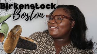 Birkenstock Boston Review New Comfort Sole [upl. by Ennairak]