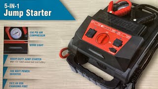 Traveller 5 in 1 Jump Starter  Tractor Supply  Traveller Jump Starter model 1554574 [upl. by Hsirrehc]