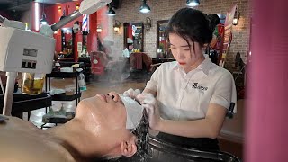 커튼 뒤 신들린 베트남 이발관 마사지 Splendid Experience Behind the Curtain  Vietnam Barbershop Massage ASMR [upl. by Parris314]