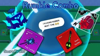 Shocking Awakened Rumble Combo  Roblox Blox Fruits [upl. by Einniw]