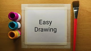 Easy Drawing  Easy Watercolor Drawing For Beginners  Painting for Beginners  step by step [upl. by Cartwright]