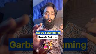 Garba special ukulele strumming tutorial  Navratri special strumming pattern shorts [upl. by Derag]