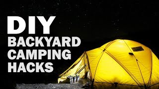 DIY Camping in our Backyard [upl. by Cirdec766]