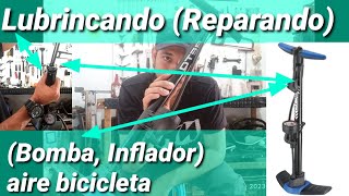 TRUCO lubricar inflador Bomba aire para bicicleta mtb bicicleta btt [upl. by Tamqrah]