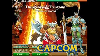 Dungeons amp Dragons Tower Of DoomDampD1 Hardest 2p 3No no miss playthrough [upl. by Ecnarf]