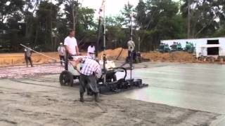 Somero S840 Laser Screed  TL Renfroe and Sons [upl. by Nov]