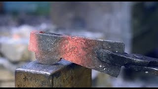 Making small axe  blacksmithing wood carving and bushcraft trip [upl. by Yerak]