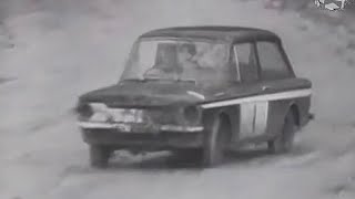 Rallycross 1967 First event Lydden Hill circuit BMC Mini Lotus Cortina Hillman Imps [upl. by Eitsirk]