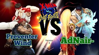 Xmen vs Street Fighter  Preventer Wind vs AdNair [upl. by Mauri]