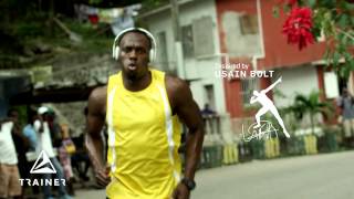 Trainer Headphones Inspired by Usain Bolt [upl. by Olrak]