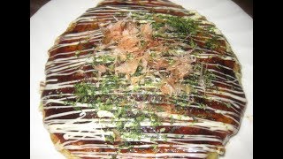 本場！大阪のお好み焼きの作り方♪ Okonomiyaki♪ Japanese hot plate pizza [upl. by Amoakuh67]