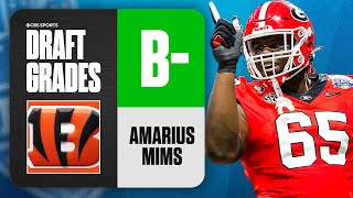 2024 NFL Draft Grades Bengals select Amarius Mims No 18 Overall  CBS Sports [upl. by Haleigh]