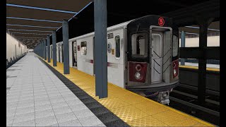 openbve 5 local train R142 FLATBUSHBROOKYLN COLLEGE to BRONX WOODLINE THE 4 LINE [upl. by Ynitsed]