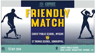 Friendship Match  St Thomas Gonikoppal amp Christ Public School Mysore [upl. by Brantley799]