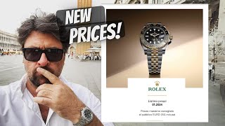 I have the NEW PRICE LIST  ROLEX 2024 [upl. by Hashim96]