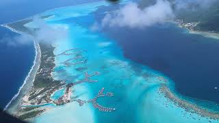 French Polynesia  Flight from Bora Bora to Tetiaroa The Brando 2023 Oct 03 [upl. by Roselin]