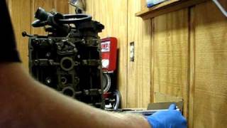 Removing valve springs from a 4g63 cylinder head [upl. by Etnoval463]