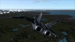 Mig 31 firefox presantation in Flight Simulator 2004 [upl. by Autry]