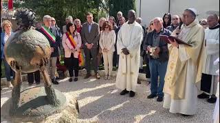 Veroli inaugurato il monumento per le vittime del covid [upl. by Einahpets]