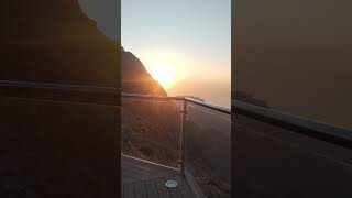 Sunset at Jebel Jais UAE nature jebeljaismountain uae sunset naturelovers naturephotography [upl. by Notlrak]