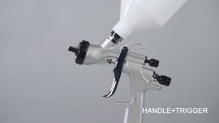 LVLP Spray Gun  Multipurpose spraying working update from R500 spray gunRongpeng R830 Lvlp [upl. by Autumn]