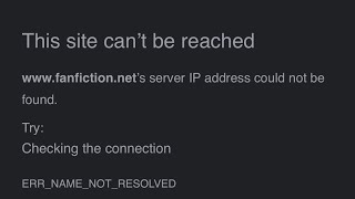 fanfictionnet website this site cant be reached website down not working How to fix [upl. by Annairba]