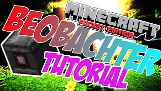 Minecraft PE 0160  Anleitung Beobachter Falle und Creations 🎮 MCPE Tutorial Deutsch [upl. by Yllatan]