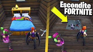 ESCONDITE BAJO LA CAMA😂 El Escondite en Fortnite  Fortnite Battle Royale [upl. by Sevein]