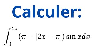 CALCUL DUNE INTEGRALE AVEC VALEUR ABSOLUE [upl. by Ijok]