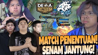 MATCH PENENTUAN PALING MENEGANGKAN  SENAM JANTUNG  EVOS VS DEWA MATCH 3  MPL S13 [upl. by Nawj59]