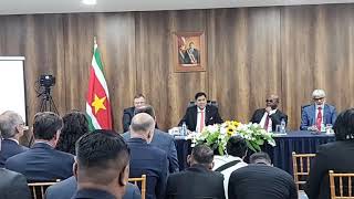 TFD aanwezig bij de ondertekening van de FID met Total Suriname [upl. by Enyalahs]