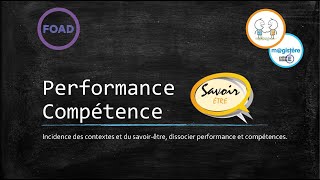 Competence Performance et Contexte [upl. by Jareb]