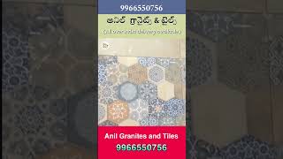 kitchen tiles collection in Anil Granites and Tiles shop in Hyderabadvattinagulapally [upl. by Monika]