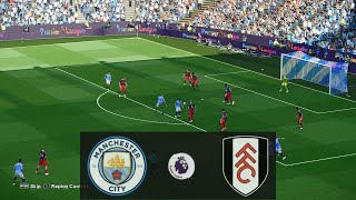 Man City vs Fulham Premier League 2425 Full Match Highlights Skillful PES gameplay [upl. by Saffian]