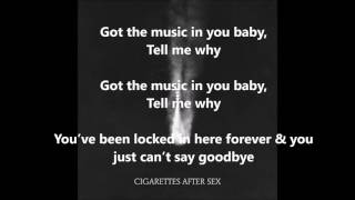 Apocalypse  Cigarettes After Sex LYRICS [upl. by Ioab467]