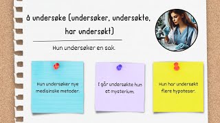 Forberedelse til Norskprøve Lær verb med praktiske setninger  Del 5 [upl. by Sualk332]