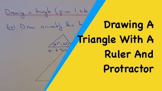 How To Draw A Triangle With 1 Side and 2 Angles [upl. by Caryl]