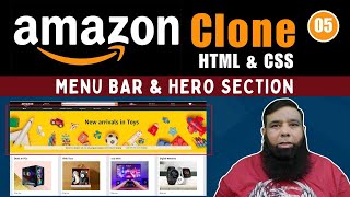 Amazon Clone with HTML amp CSS StepbyStep Tutorial Part V  Class 40 [upl. by Donia]