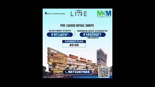 M3M The Line Shop New Payment Plan m3mthelinesector72noida m3mproperties realestate m3mnewprice [upl. by Aramoy]